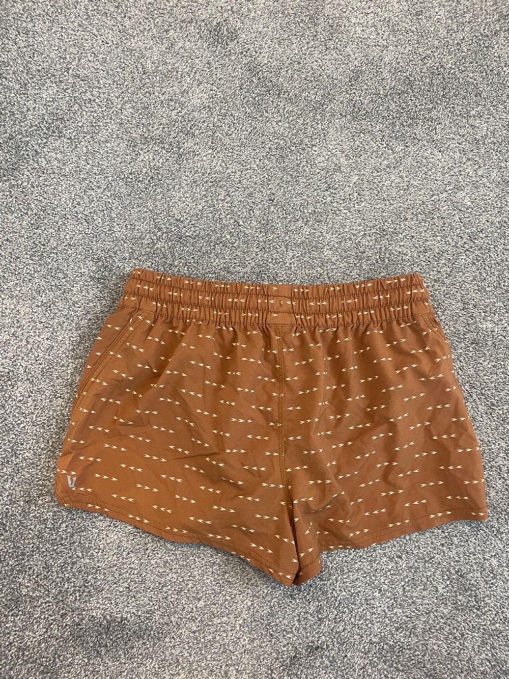 Vuori Rust Brown Drawstring Athletic Shorts - Picture 3 of 3